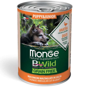 Консерва Dog Bwild Grain Free Puppy - патица с тиква и зеленчуци 400 гр.
