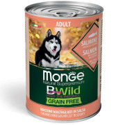 Консерва Dog Bwild Grain Free Salmon - сьомга с тиква и зеленчуци 400 гр.