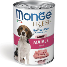 Консерва Dog Monge FRESH Adult Pork - за Кучета в зряла възраст със свинско 400 гр.