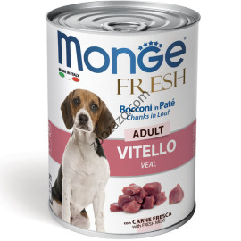 Консерва Dog Monge FRESH Adult Veal - за Кучета в зряла възраст с телешко 400 гр.