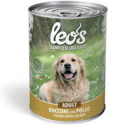 Консерва Dog LEOS Adult Chicken - хапки за Кучета в зряла възраст с пилешко 415 гр.