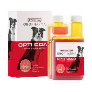 Versele Laga Oropharma Opti Coat - продукт за лъскава козина и здрава кожа 250 мл.