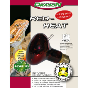 Инфрачервена лампа за отопление, Red Heat 100W - Dragon Red Heat 