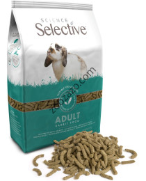 Пълноценна и балансирана храна за декоративни зайци, 1,5 кг. - Science Selective Adult Rabbit Food