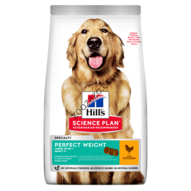 Hill's Science Plan Canine Adult Perfect Weight Large Breed храна с пилешко за наднормено тегло 12 кг.