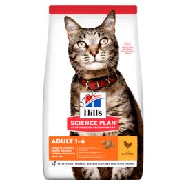 Science Plan Feline Adult Optimal Care Chicken - с пилешко месо за Котки 1.5 кг.