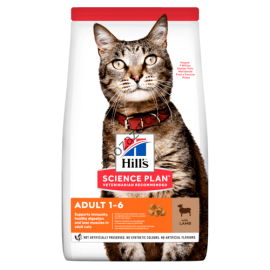 Hill's Science Plan Adult - с агнешко и ориз за Котки 1.5 кг.