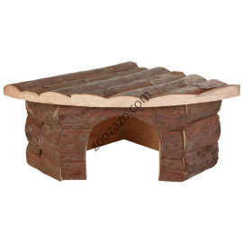 Ъглова къщичка за Гризачи от дърво 30 × 13 × 21/21 см. - Trixie