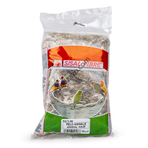 Материал за гнездене на малки Птици, 50 гр. - Sisal Fibre Animal Hair